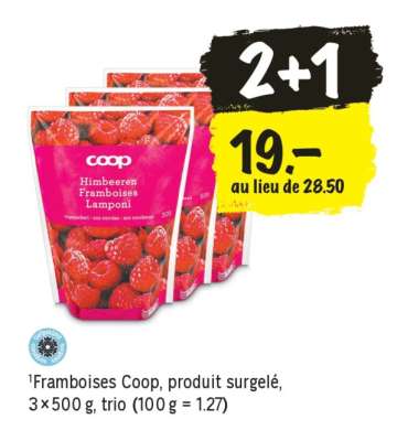 Framboises Coop