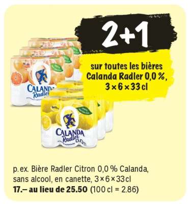 Calanda Radler 0,0%