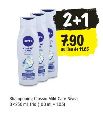Shampooing Classic Mild Care Nivea