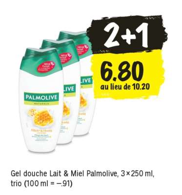 Gel douche Lait & Miel Palmolive