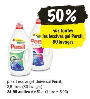 Lessive gel Universal Persil
