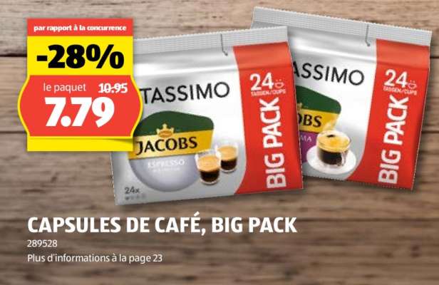 CAPSULES DE CAFÉ, BIG PACK