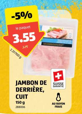 JAMBON DE DERRIÈRE, CUIT