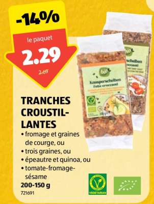 TRANCHES CROUSTILLANTES