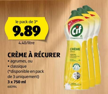 CRÈME À RÉCURER