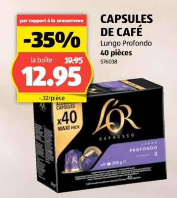 CAPSULES DE CAFÉ