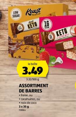 ASSORTIMENT DE BARRES