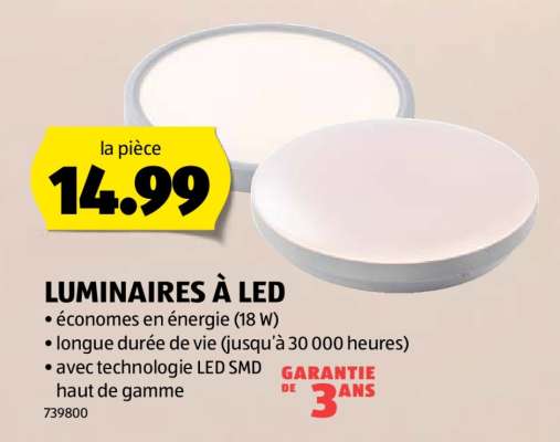 LUMINAIRES À LED