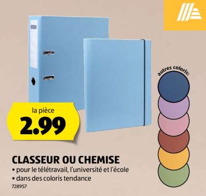 CLASSEUR OU CHEMISE