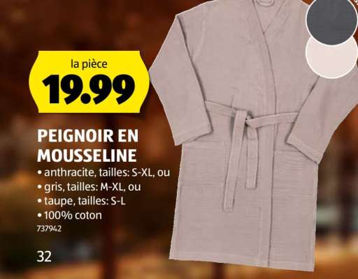PEIGNOIR EN MOUSSELINE