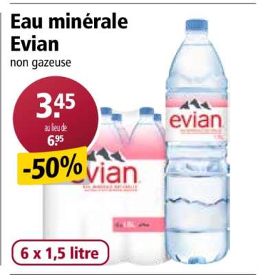 Eau minérale Evian