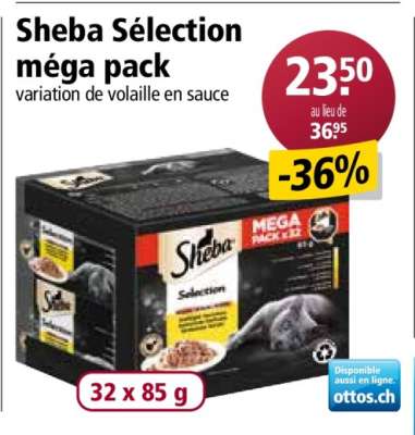 Sheba sélection méga pack