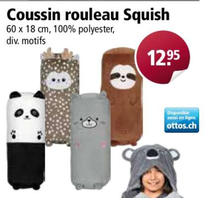 Coussin rouleau Squish
