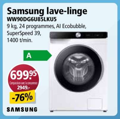 Samsung lave-linge