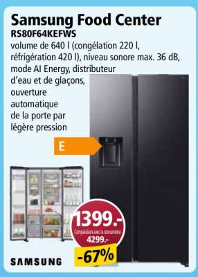 Samsung Food Center RS80F64KEFWS
