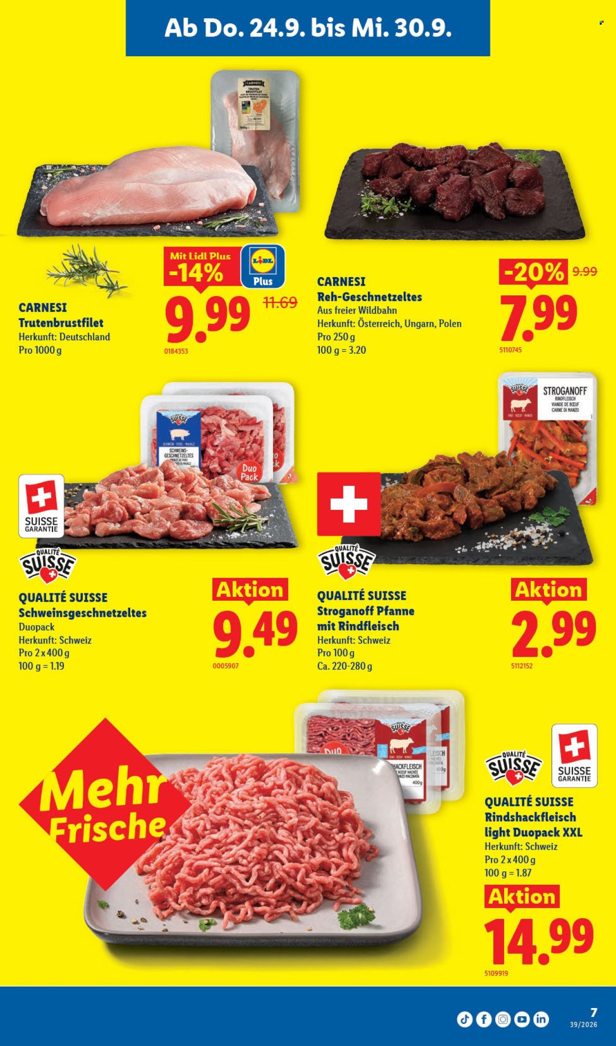 Catalogue Lidl - 24.9.2026 - 30.9.2026. Page 7. Page 7