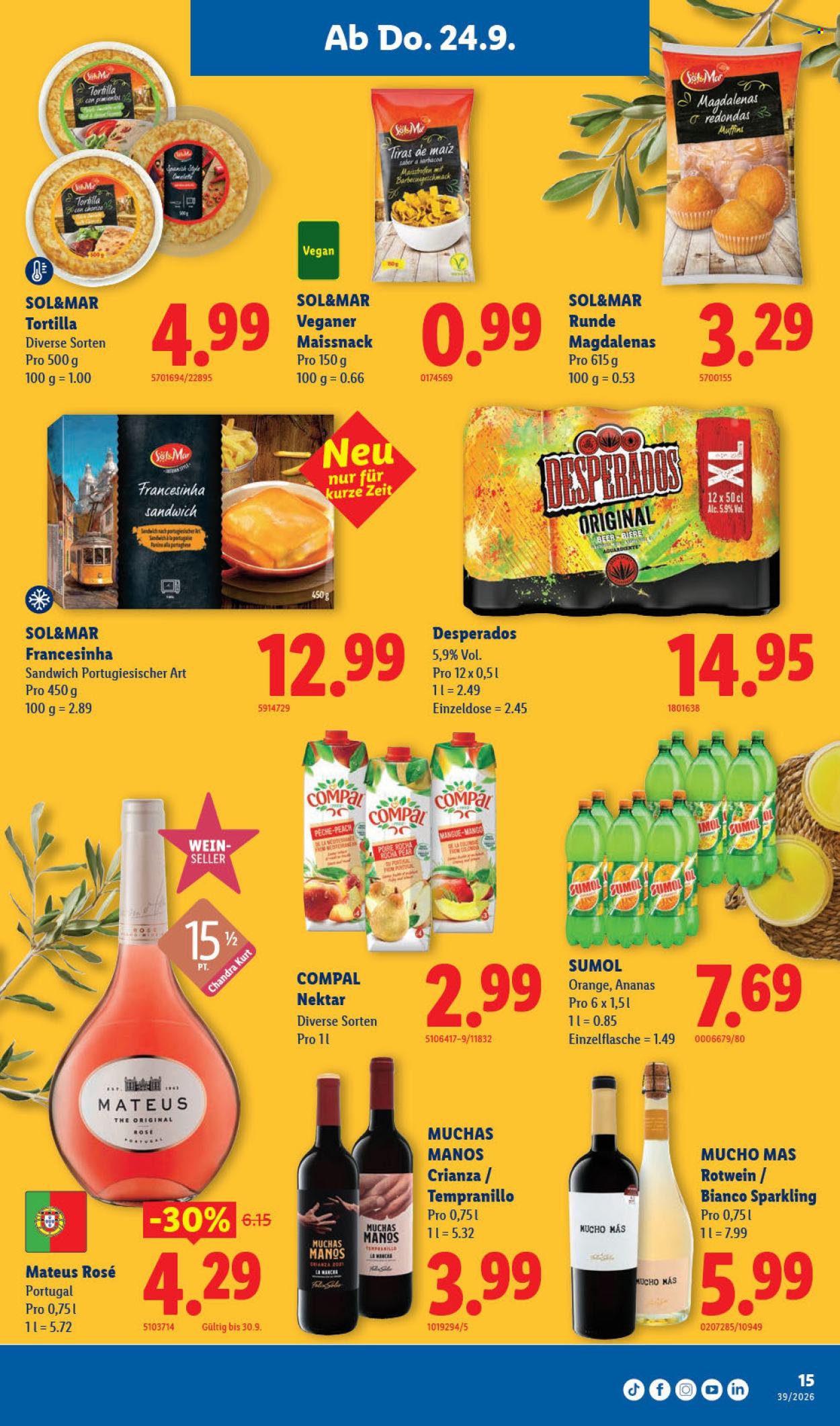 Catalogue Lidl - 24.9.2026 - 30.9.2026. Page 15. Page 15