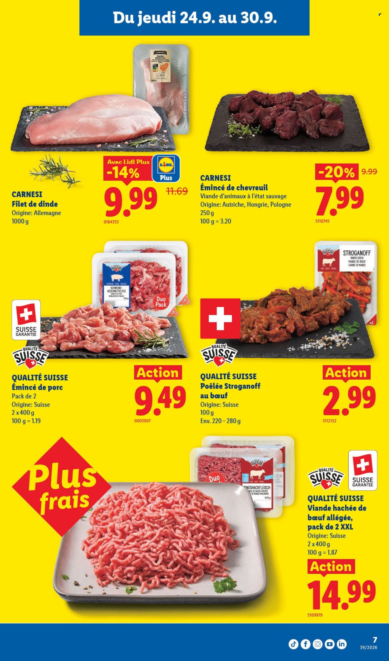 Catalogue Lidl - 24.9.2026 - 30.9.2026. Page 7. Page 7