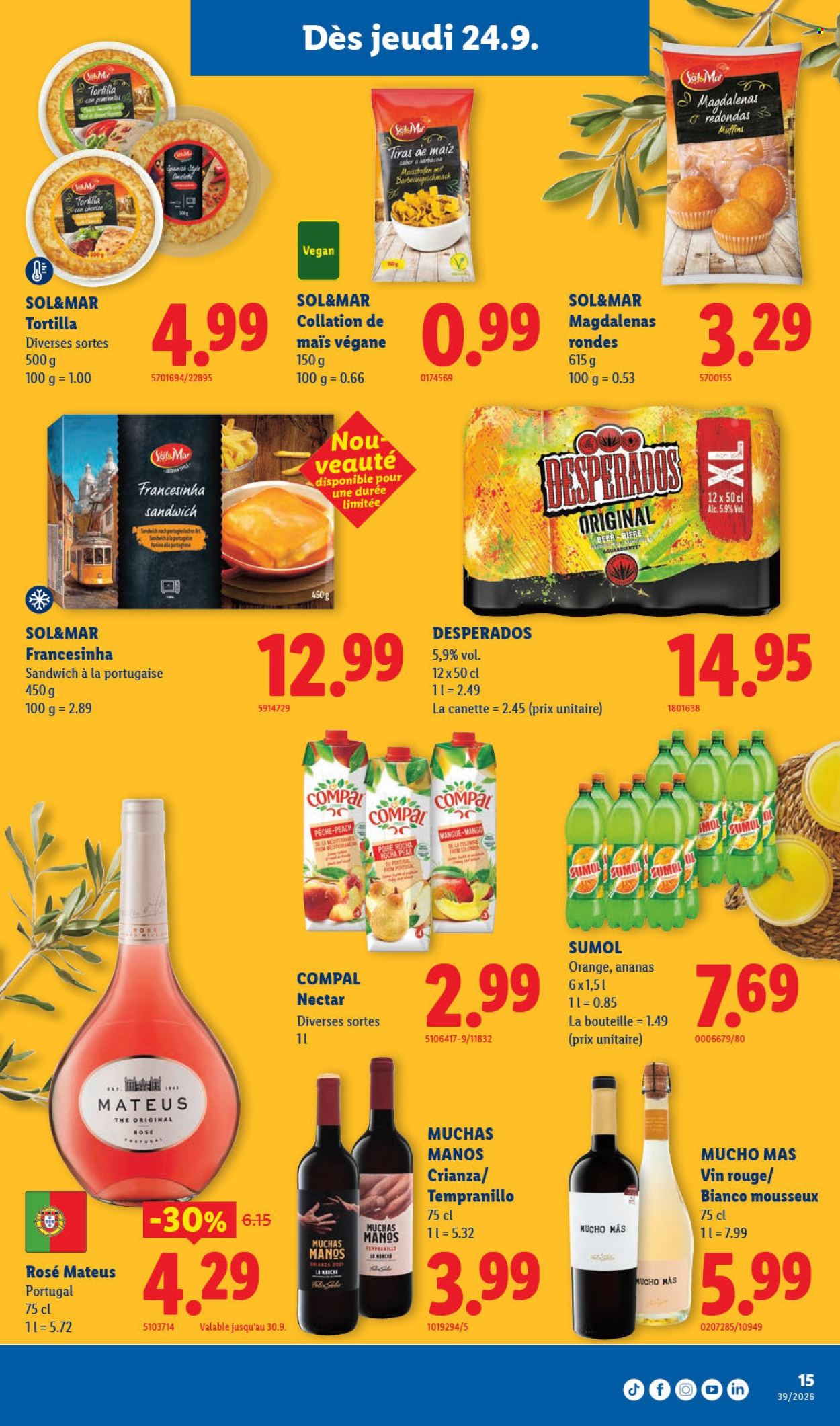 Catalogue Lidl - 24.9.2026 - 30.9.2026. Page 15. Page 15