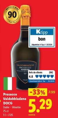 Prosecco Valdobbiadene DOCG
