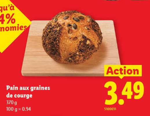 PAIN AUX GRAINES DE COURGE