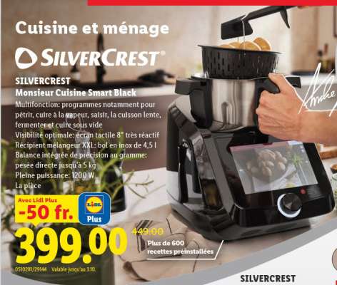 SILVERCREST Monsieur Cuisine Smart Black
