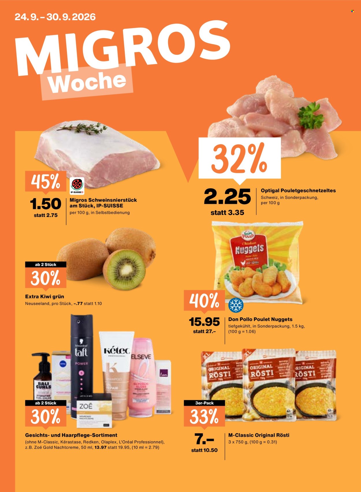 Catalogue Migros - 24.9.2026 - 30.9.2026. Page 1. Page 1