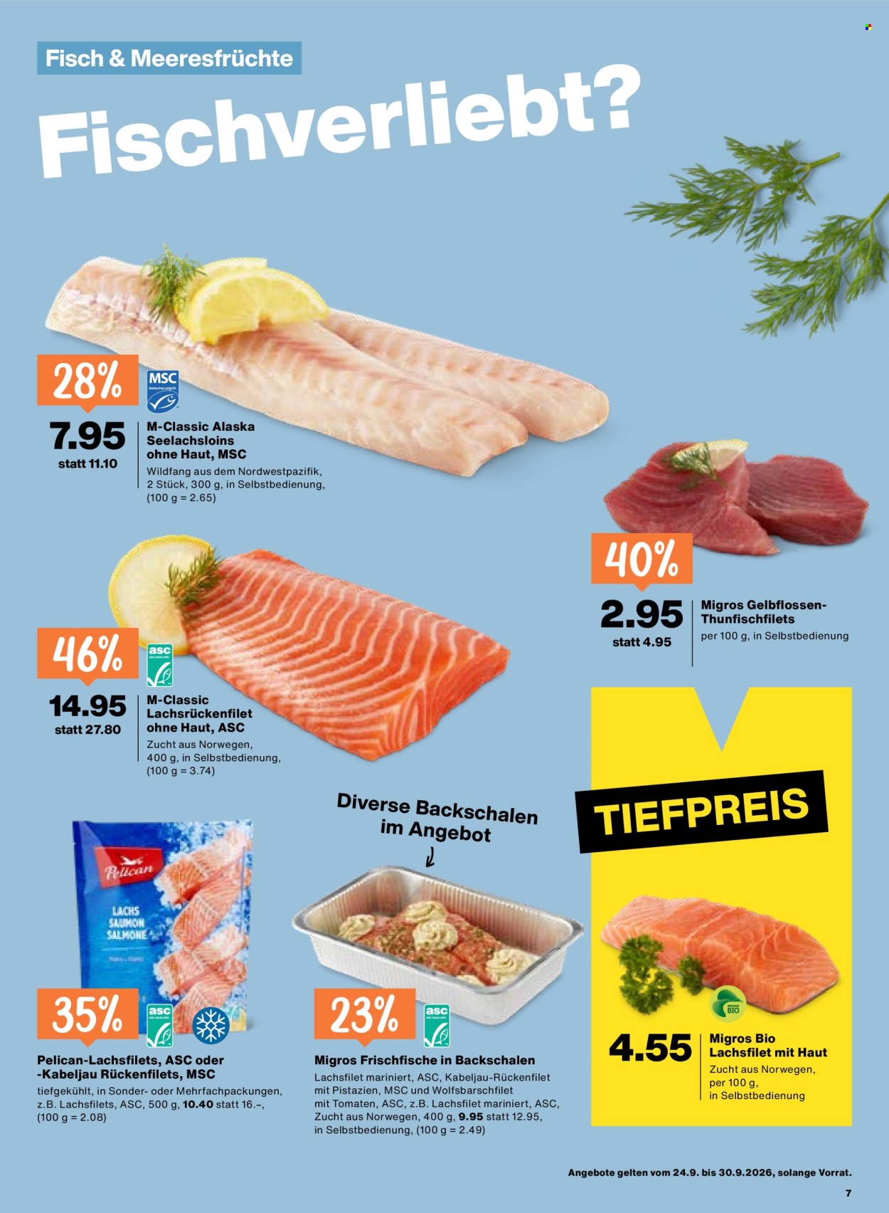 Catalogue Migros - 24.9.2026 - 30.9.2026. Page 7. Page 7