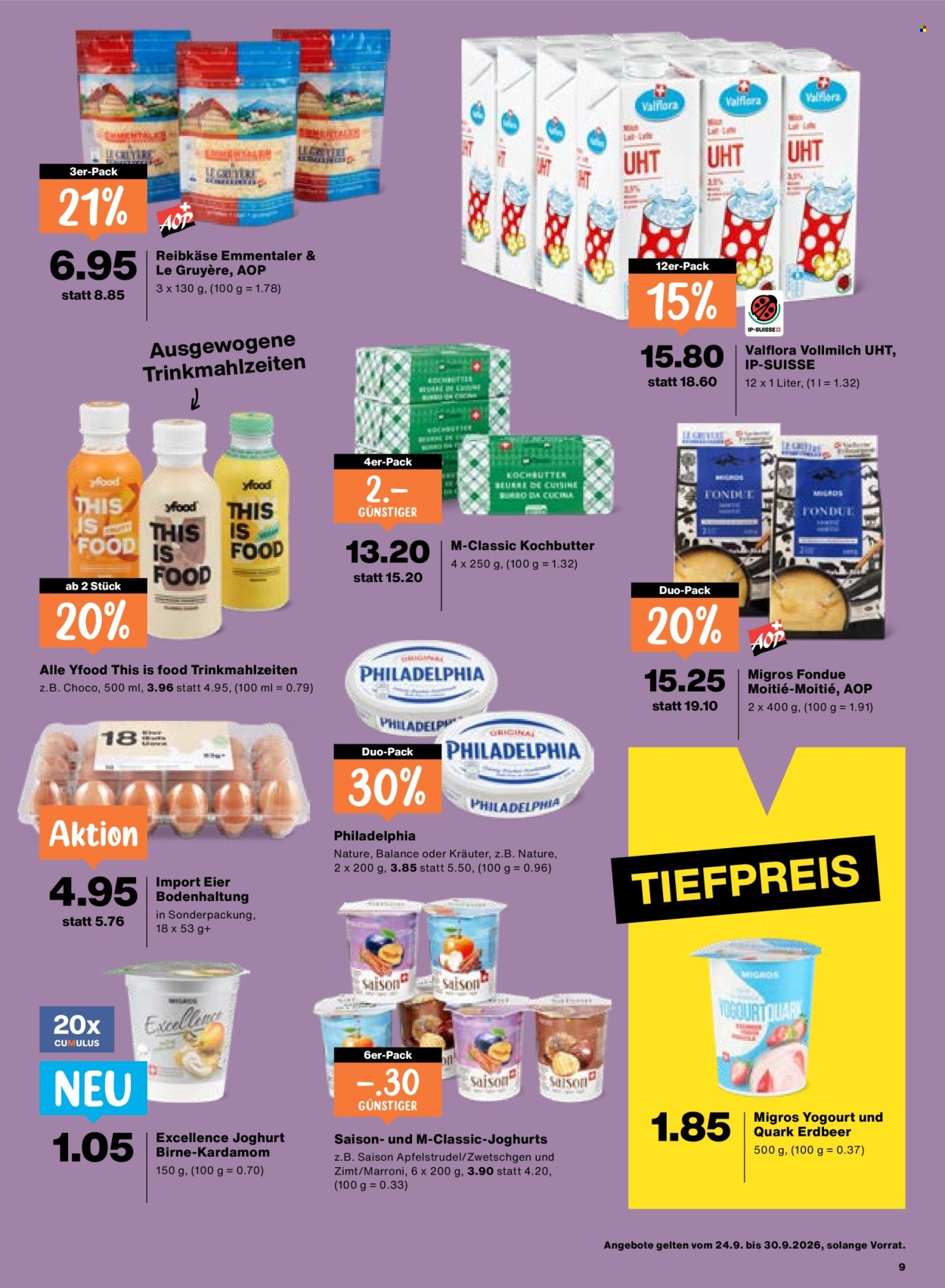 Catalogue Migros - 24.9.2026 - 30.9.2026. Page 9. Page 9