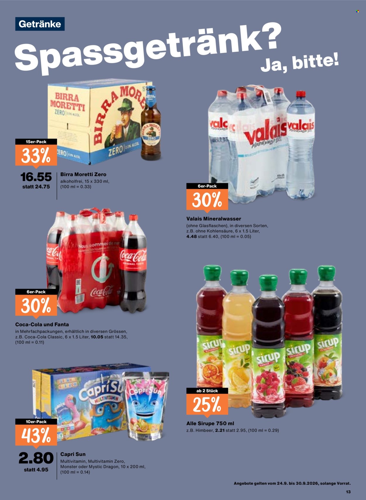 Catalogue Migros - 24.9.2026 - 30.9.2026. Page 13. Page 13