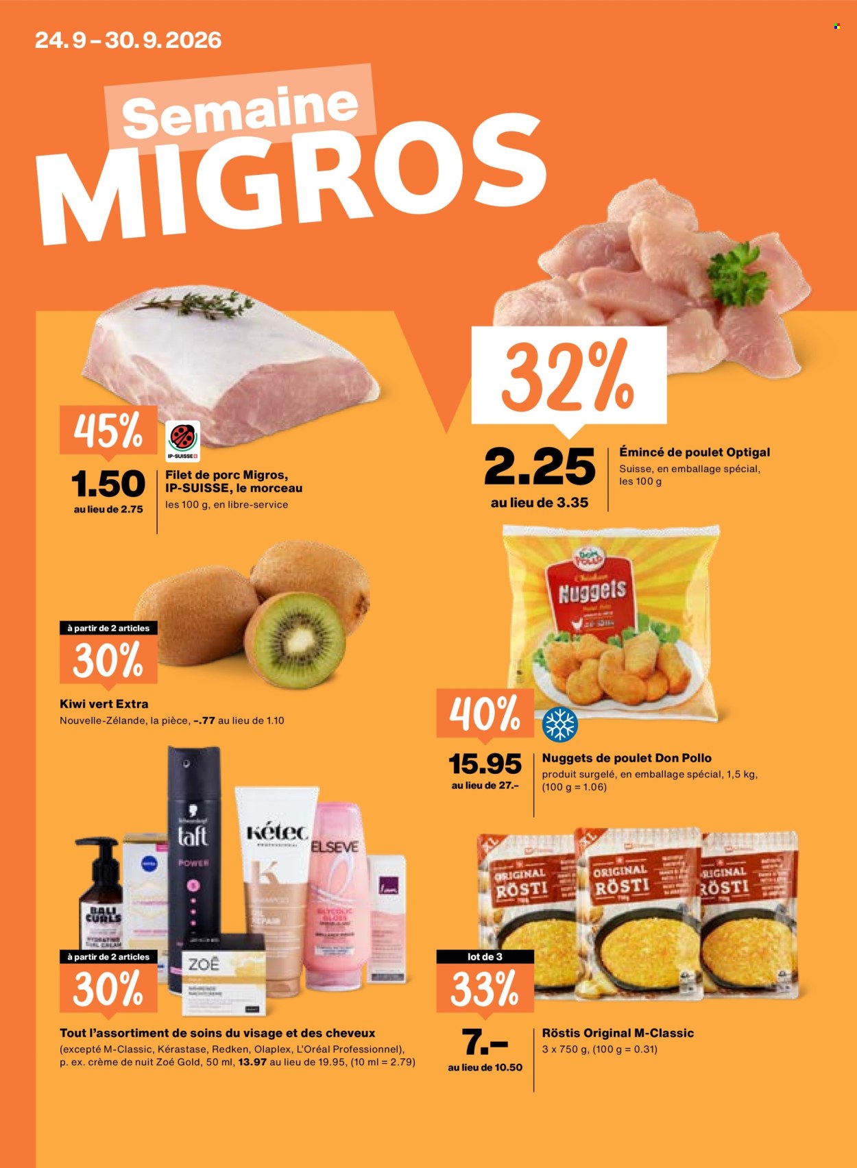 Catalogue Migros - 24.9.2026 - 30.9.2026. Page 1. Page 1