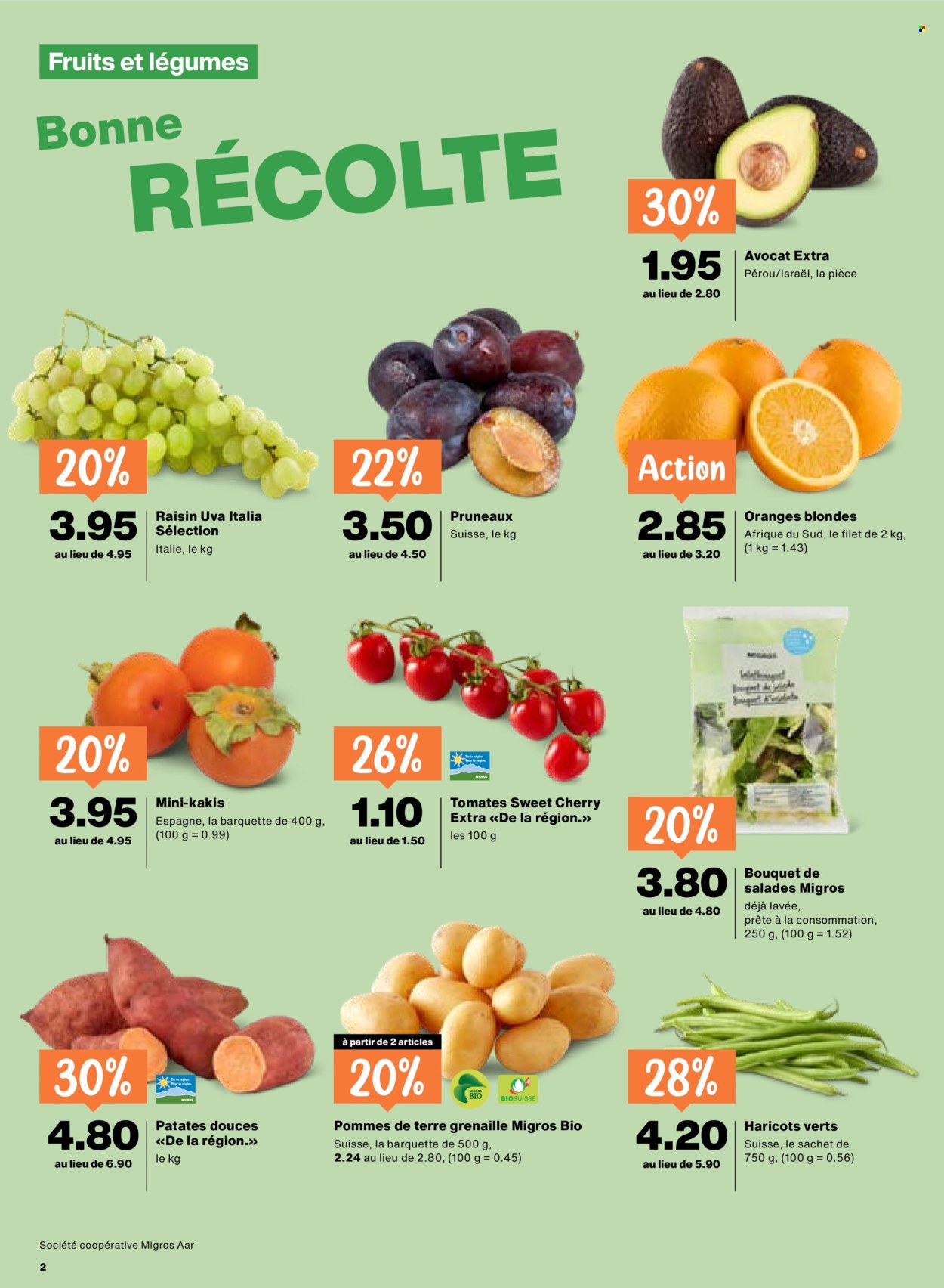 Catalogue Migros - 24.9.2026 - 30.9.2026. Page 2. Page 2