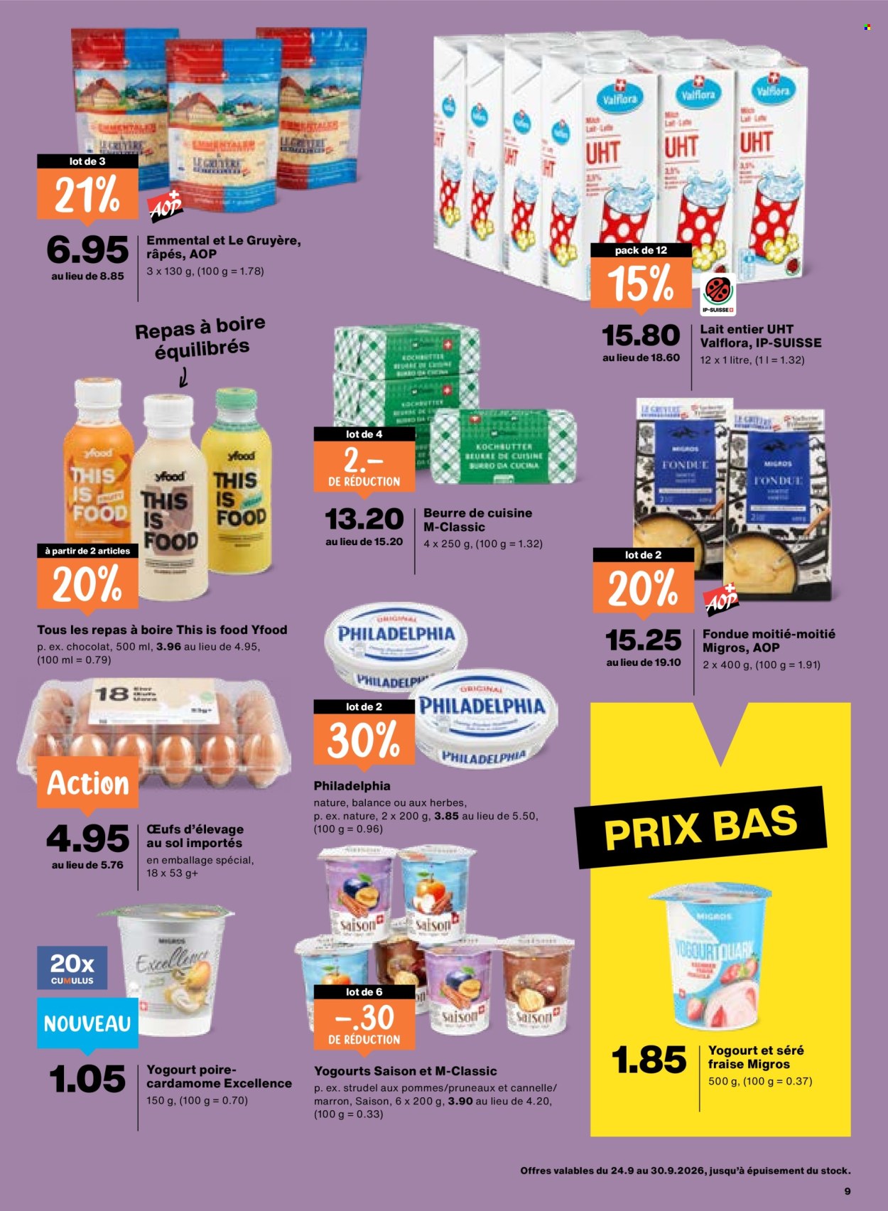 Catalogue Migros - 24.9.2026 - 30.9.2026. Page 9. Page 9