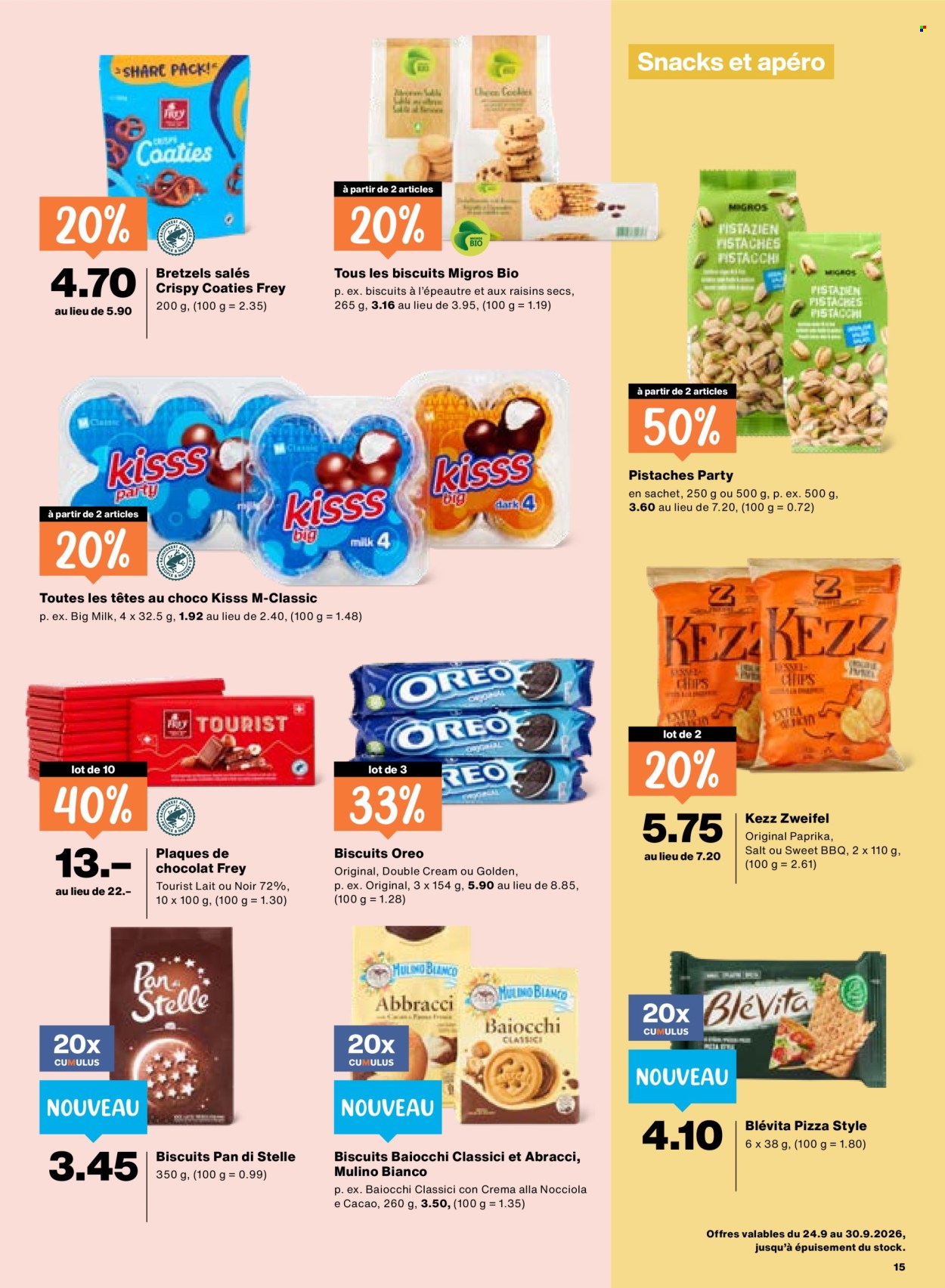 Catalogue Migros - 24.9.2026 - 30.9.2026. Page 15. Page 15