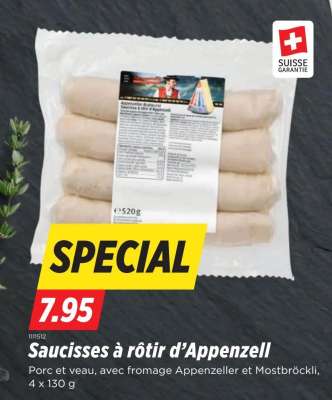 Saucisses à rôtir d’Appenzell