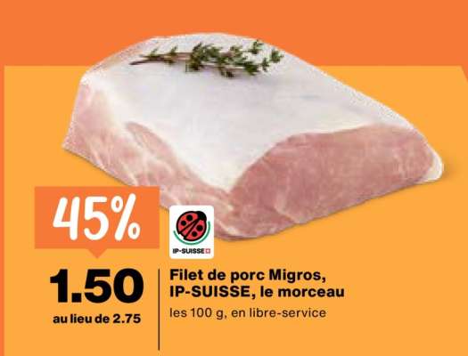 Filet de porc Migros