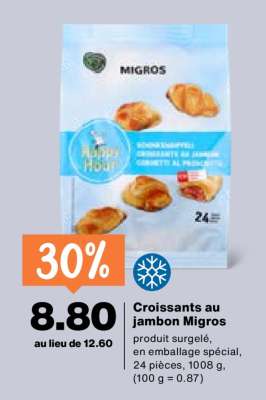 Croissants au jambon Migros
