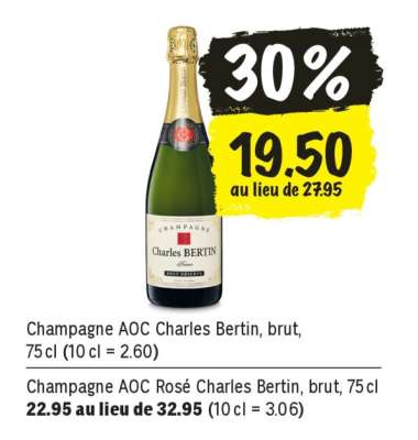 Champagne AOC Charles Bertin, brut