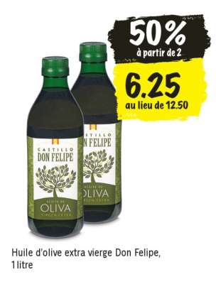 Huile d'olive extra vierge Don Felipe, 1 litre