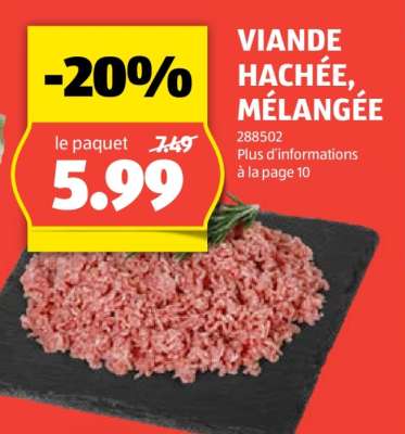 Viande Hachée Mélangée