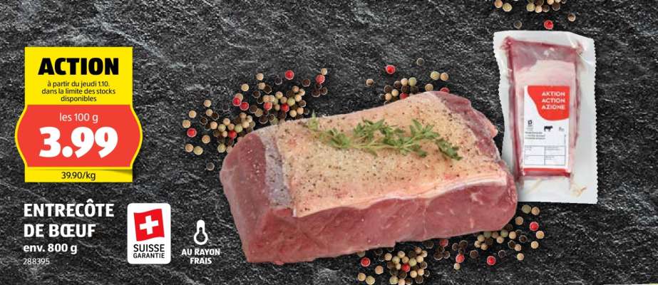 ENTRECÔTE DE BŒUF