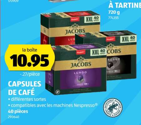 CAPSULES DE CAFÉ