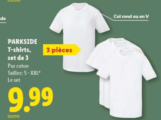 PARKSIDE T-shirts, set de 3
