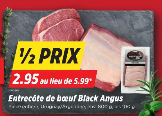 Entrecôte de bœuf Black Angus