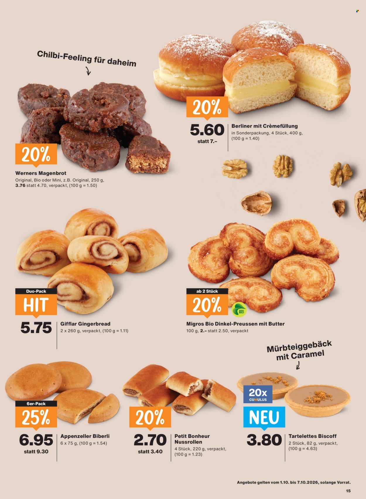 Catalogue Migros - 1.10.2026 - 7.10.2026. Page 15. Page 15