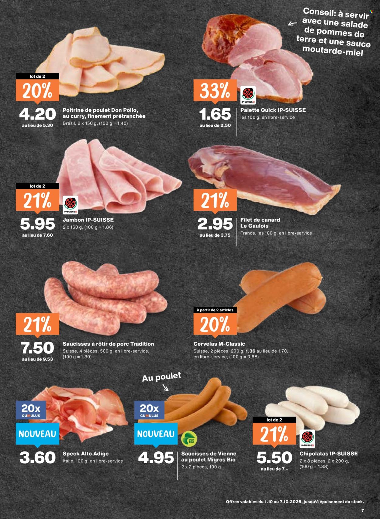 Catalogue Migros - 1.10.2026 - 7.10.2026. Page 7. Page 7