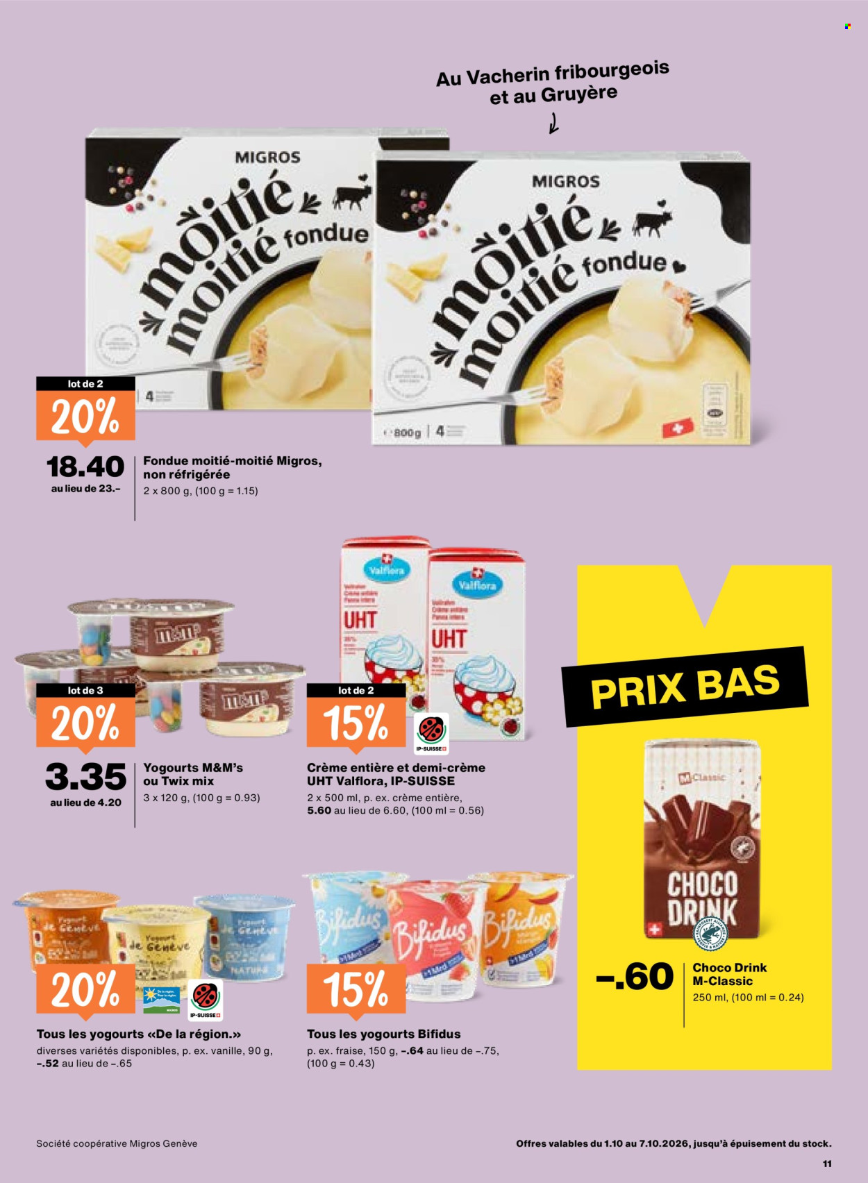 Catalogue Migros - 1.10.2026 - 7.10.2026. Page 11. Page 11