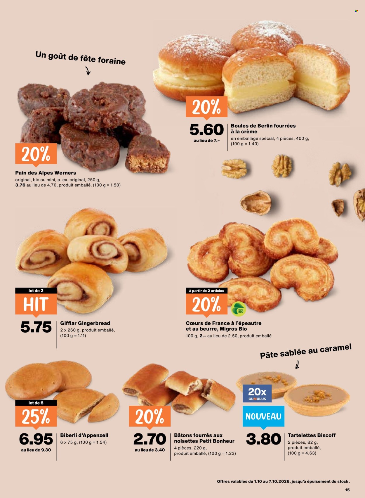 Catalogue Migros - 1.10.2026 - 7.10.2026. Page 15. Page 15
