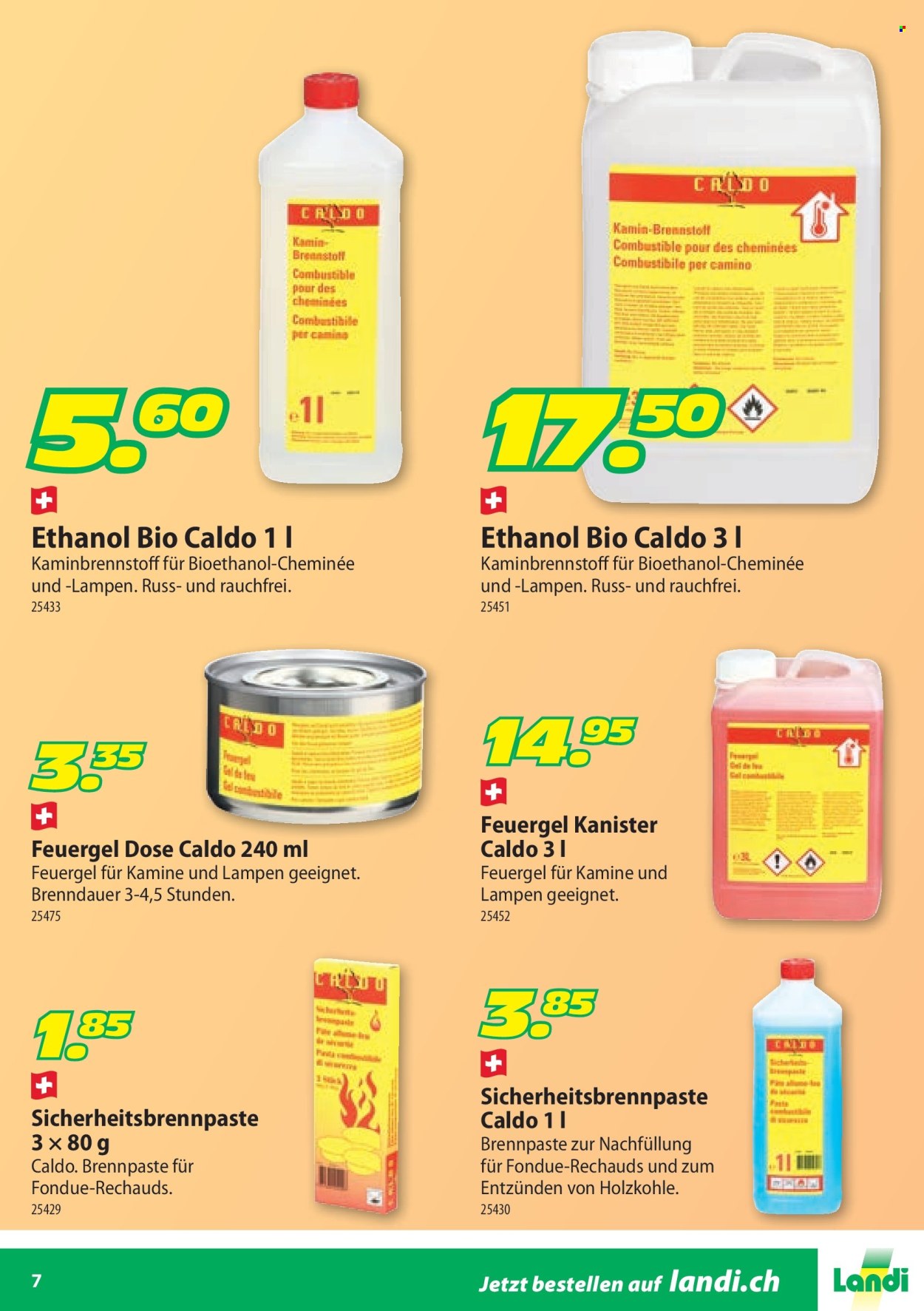 Catalogue Landi. Page 7. Page 7
