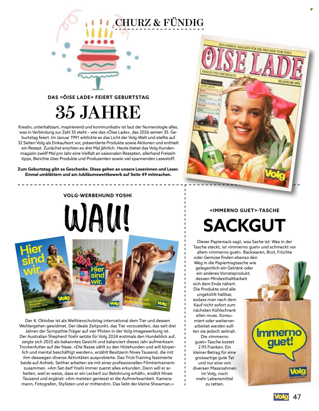 Catalogue Volg - 1.10.2026 - 31.10.2026. Page 47. Page 47